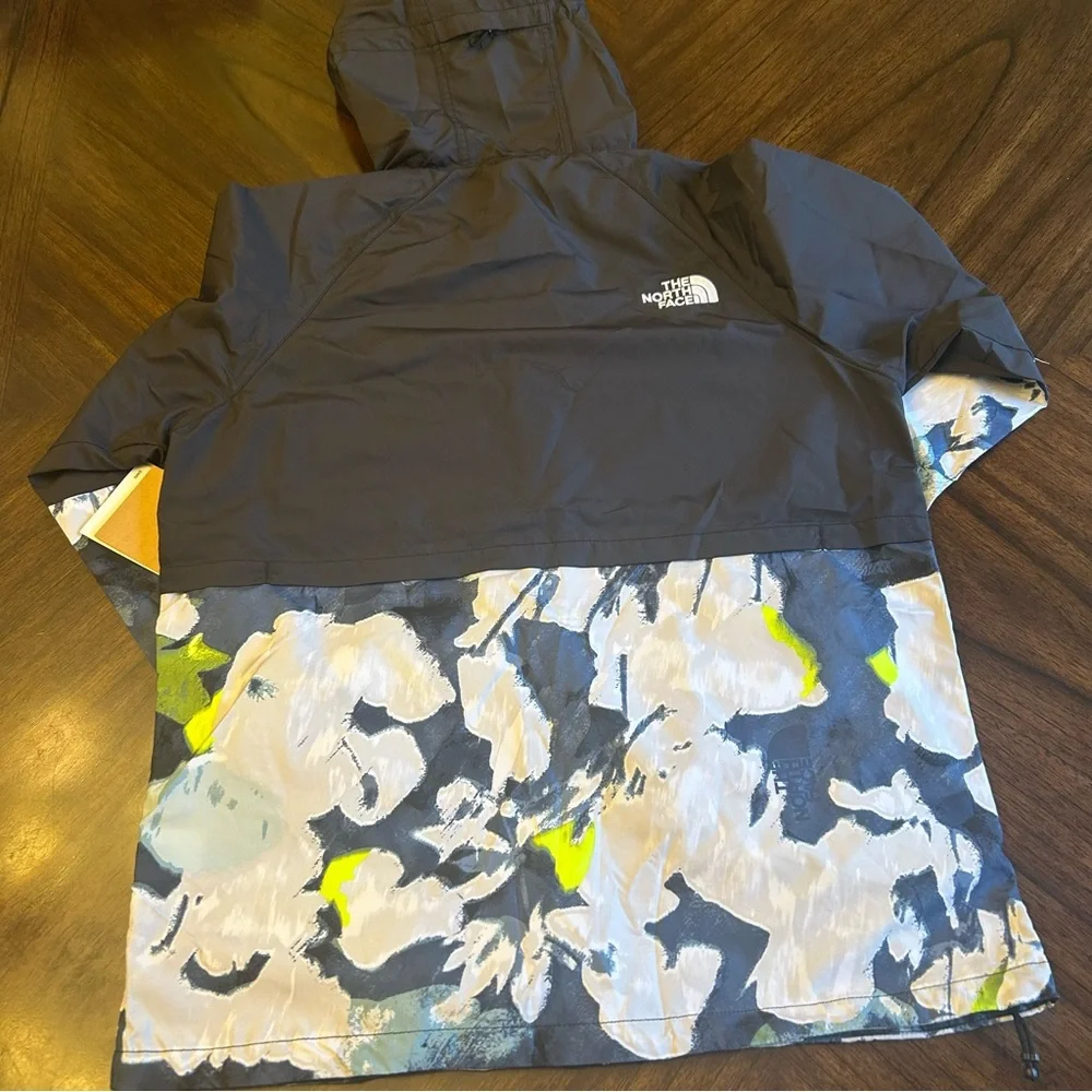 The North Face Hoodie Mens Jacket Black Summit Navy Abstract Floral Small New